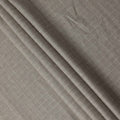 Taupe Windowpane Check Pure Linen Fabric, 150 Cms Width, Made in India-D26154