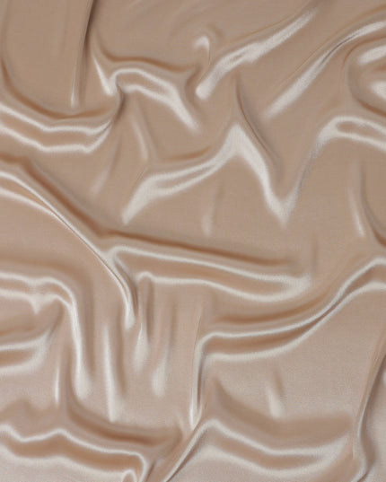 Champagne Beige Plain Silk Lame Fabric 110cm