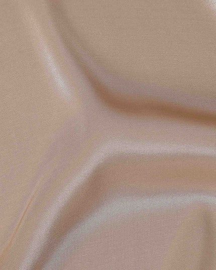 Champagne Beige Plain Silk Lame Fabric 110cm