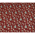 Maroon Blue Floral Printed Viscose Crepe Fabric 110 Cms Width Soft Flowing Lightweight Dress Material India-D27923 Regal Fabrics