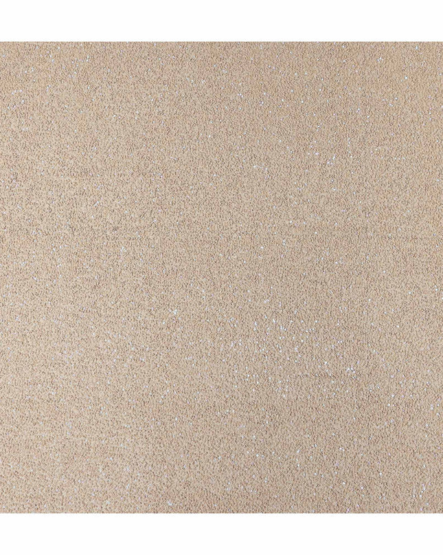 Sand Beige Silk Georgette Sequin Fabric 110cm