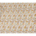 Eggshell White Floral Linen Fabric 110cm