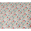 Mint Green Floral Linen Fabric 110cm
