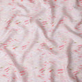 Blush Pink Abstract Brushstroke Linen Fabric 110cm