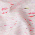 Blush Pink Abstract Brushstroke Linen Fabric 110cm