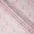 Blush Pink Abstract Brushstroke Linen Fabric 110cm