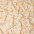 Apricot Orange Abstract Brushstroke Linen Fabric 110cm
