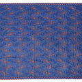 Blue Pure Cotton Voile Sudanese Thobe with Intricate Embroidery, 4.5 Mtrs Length, 140 Cms Width, Made in India-D26379