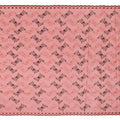 Peach Traditional Sudanese Thobe Fabric with Pink & Brown Motifs, Pure Cotton Voile, 4.5 Mtrs Length, 140 Cms Width, Made in India-D26381