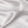 Pearl White Premium Pure Silk Satin Fabric 110 Cms Width, Made in China-D25817