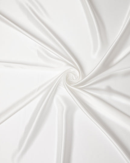 Ivory White Premium Pure Silk Satin Fabric 110 Cms Width, Made in China-D25821
