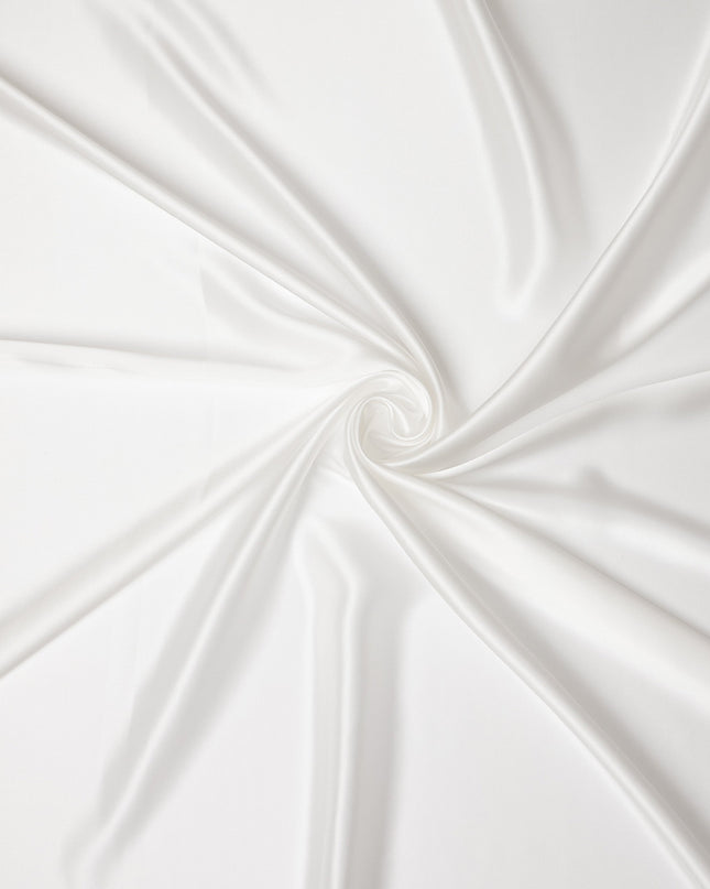 Ivory White Premium Pure Silk Satin Fabric 110 Cms Width, Made in China-D25821