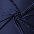 Navy Blue Premium Pure Silk Satin Fabric 110 Cms Width, Made in China-D25831