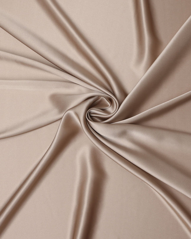 Champagne Brown Premium Pure Silk Satin Fabric 110 Cms Width, Made in China-D25815