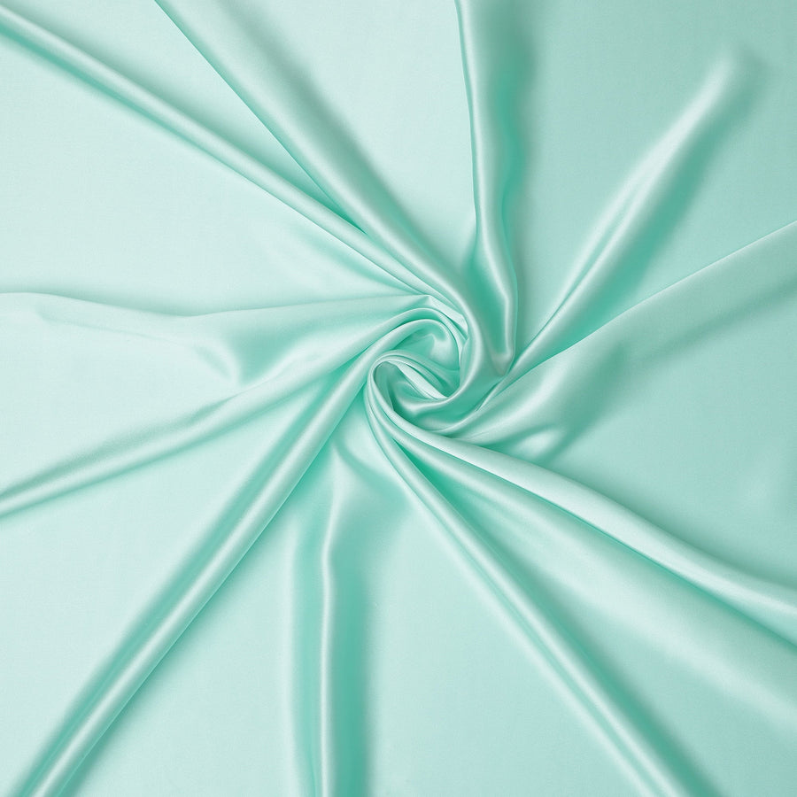 Mint Green Premium Pure Silk Satin Fabric Solid Plain Smooth Finish 110 Cms Wide Luxury Dressmaking Material From China-D27479 Regal Fabrics
