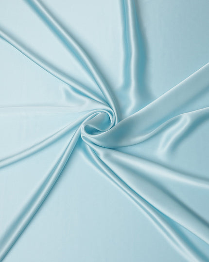 Sky Blue Premium Pure Silk Satin Fabric 110 Cms Width, Made in China-D25810