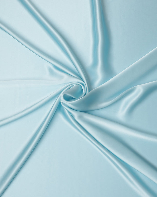 Sky Blue Premium Pure Silk Satin Fabric 110 Cms Width, Made in China-D25810