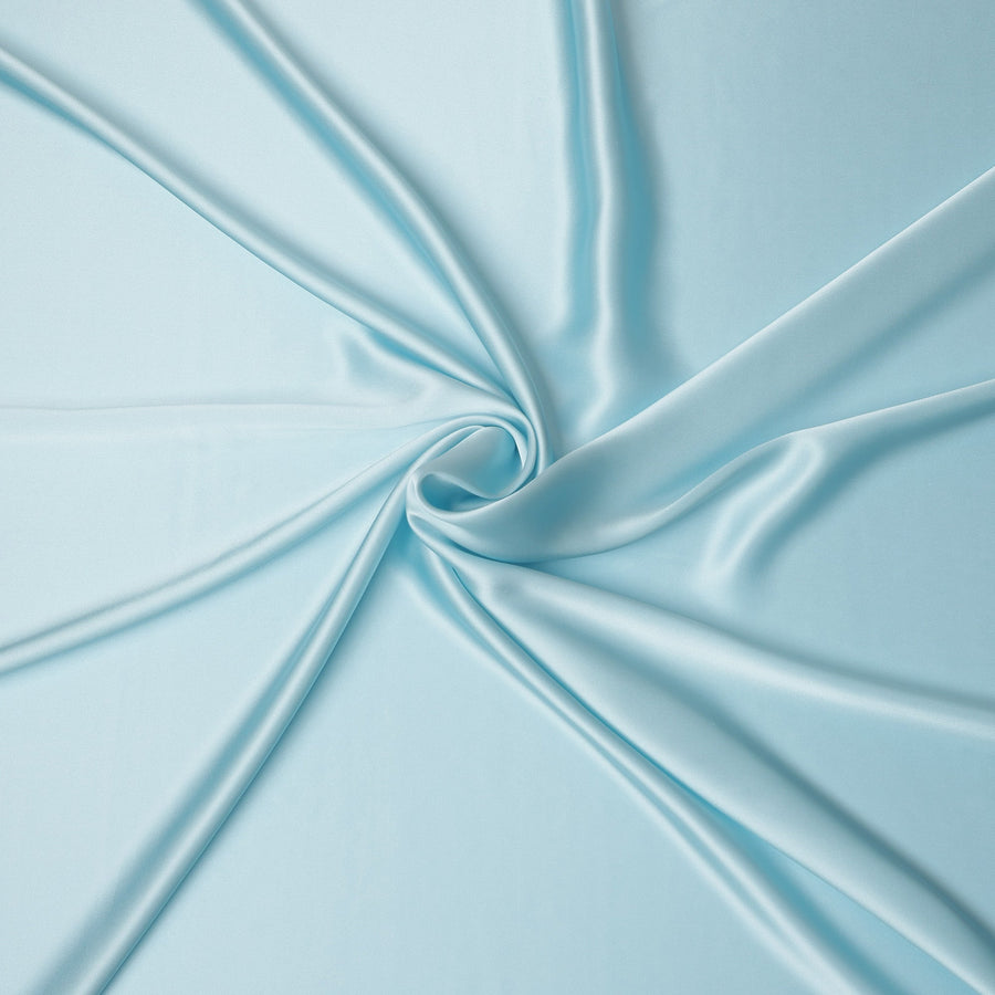 Sky Blue Premium Pure Silk Satin Fabric 110 Cms Width, Made in China-D25810