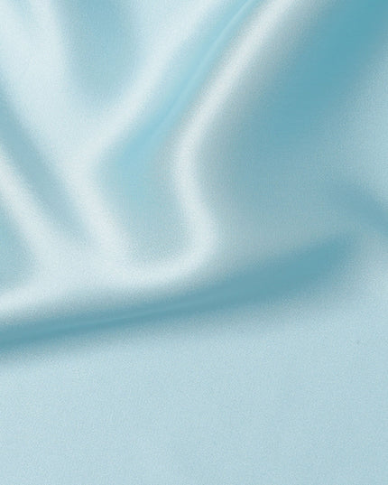 Sky Blue Premium Pure Silk Satin Fabric 110 Cms Width, Made in China-D25810
