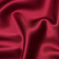 Crimson Red Premium Pure Silk Satin Fabric 110 Cms Width, Made in China-D25818