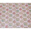 Blush Pink Multicolor Floral Metallic Lurex Design Premium Silk Chiffon Fabric, 110 Cms Width, Made in South Korea-D25747