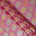 Rose Pink Bouquet Silk Chiffon Fabric 110cm