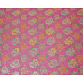 Rose Pink Bouquet Silk Chiffon Fabric 110cm