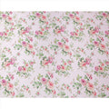 Blush Pink Floral Print Premium Pure Silk Satin Fabric, 110 Cms Width, Made in South Korea-D25937