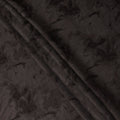 Dark Brown Textured Sustainable Cupro Fabric made of Bemberg with Subtle Marble Pattern and Silky Smooth Finish, 140 Cms Width, Made in China-D25893