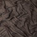 Chocolate Brown Textured Sustainable Cupro Fabric made of Bemberg with Subtle Marble Effect Finish, 140 Cms Width, Made in China-D25891
