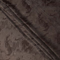 Chocolate Brown Textured Sustainable Cupro Fabric made of Bemberg with Subtle Marble Effect Finish, 140 Cms Width, Made in China-D25891