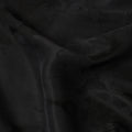 Jet Black Textured Sustainable Cupro Fabric made of Bemberg with Subtle Marble Effect and Silky Finish, 140 Cms Width, Made in China-D25892