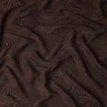 Chocolate Brown Textured Sustainable Cupro Fabric made of Bemberg with Striking Woodgrain Pattern and Silky Smooth Finish, 140 Cms Width, Made in China-D25896