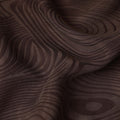 Chocolate Brown Textured Sustainable Cupro Fabric made of Bemberg with Striking Woodgrain Pattern and Silky Smooth Finish, 140 Cms Width, Made in China-D25896