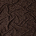 Chocolate Brown Textured Sustainable Cupro Fabric made of Bemberg with Artistic Marble Design and Smooth Silky Finish, 140 Cms Width, Made in China-D25900