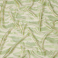 Pistachio Green Premium French Silk Chiffon Saree With Metallic Woven Pattern 5.5 Mtrs Length 110 Cms Width, Made in France and  Blouse Not Included-D27226