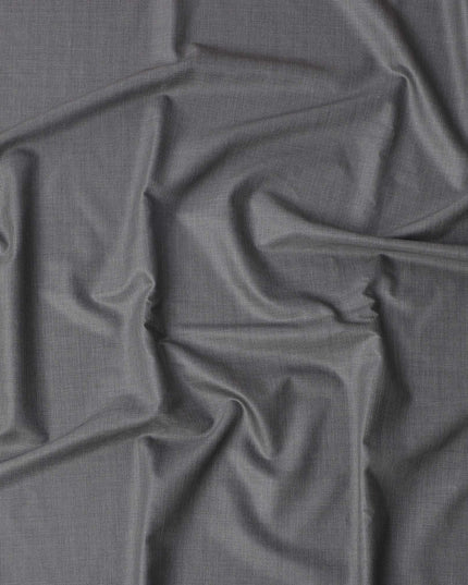 Light Grey Loro Piana Super 170’s Wool & Silk Italian Suiting Fabric, Width 150 Cms, Length 3.75 Mtrs, Made in Italy-D26038