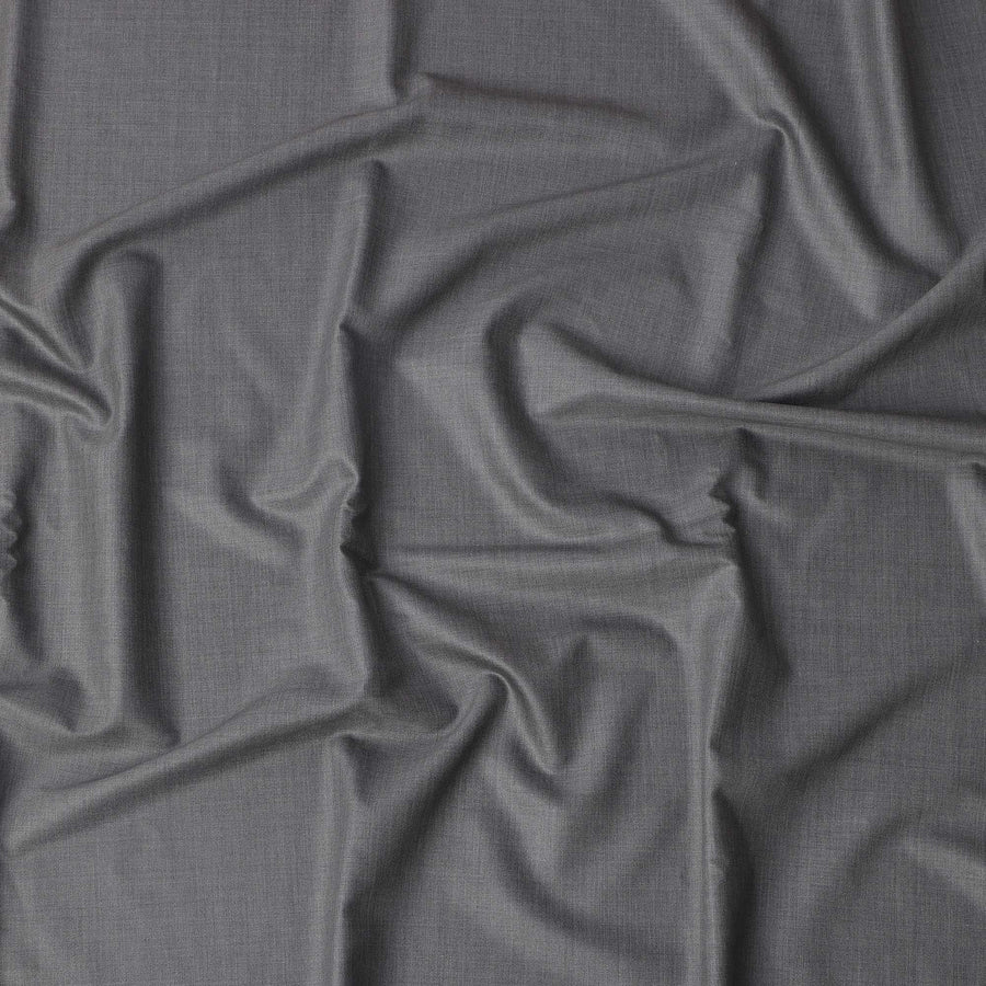 Light Grey Loro Piana Super 170’s Wool & Silk Italian Suiting Fabric, Width 150 Cms, Length 3.75 Mtrs, Made in Italy-D26038