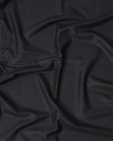 Charcoal Grey Loro Piana Super 170’s Extrafine Wool Italian Suiting Fabric, Width 150 Cms, Length 3.75 Mtrs, Made in Italy-D26051