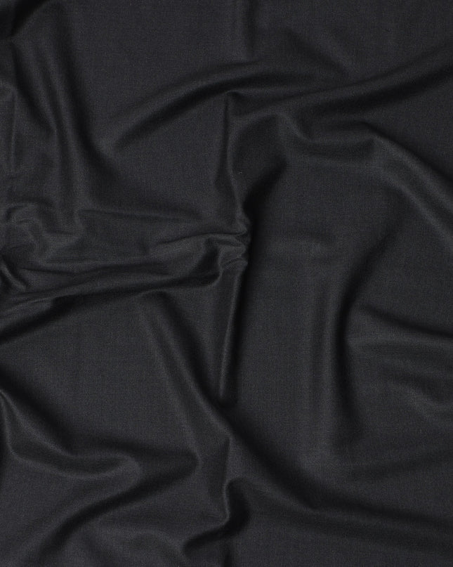 Charcoal Grey Loro Piana Super 170’s Extrafine Wool Italian Suiting Fabric, Width 150 Cms, Length 3.75 Mtrs, Made in Italy-D26051