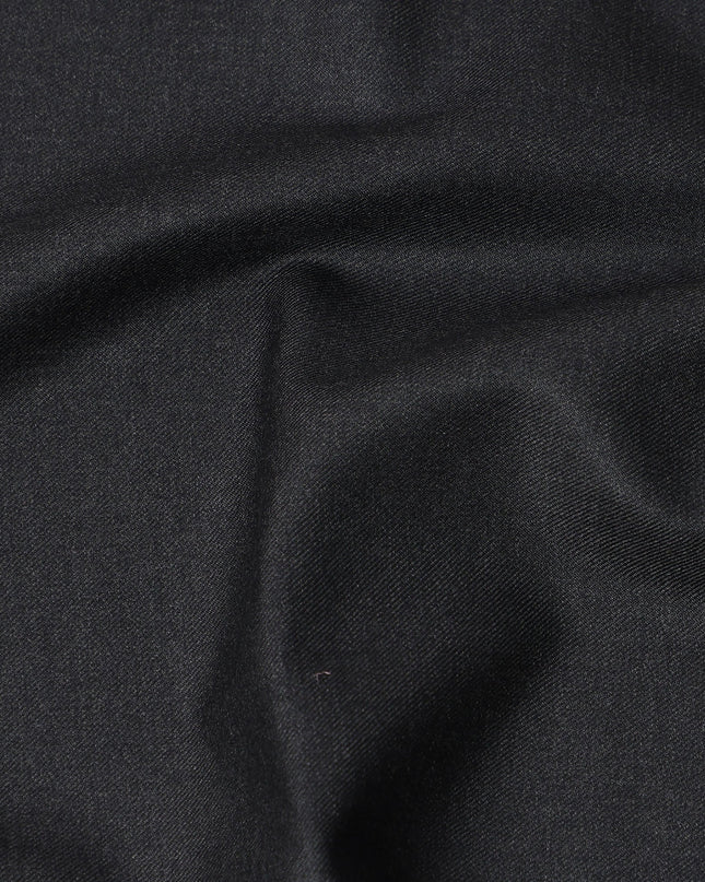 Charcoal Grey Loro Piana Super 170’s Extrafine Wool Italian Suiting Fabric, Width 150 Cms, Length 3.75 Mtrs, Made in Italy-D26051