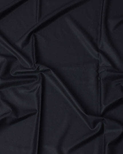 Midnight Black Loro Piana Super 170’s Extrafine Wool Italian Suiting Fabric, Width 150 Cms, Length 3.75 Mtrs, Made in Italy-D26054