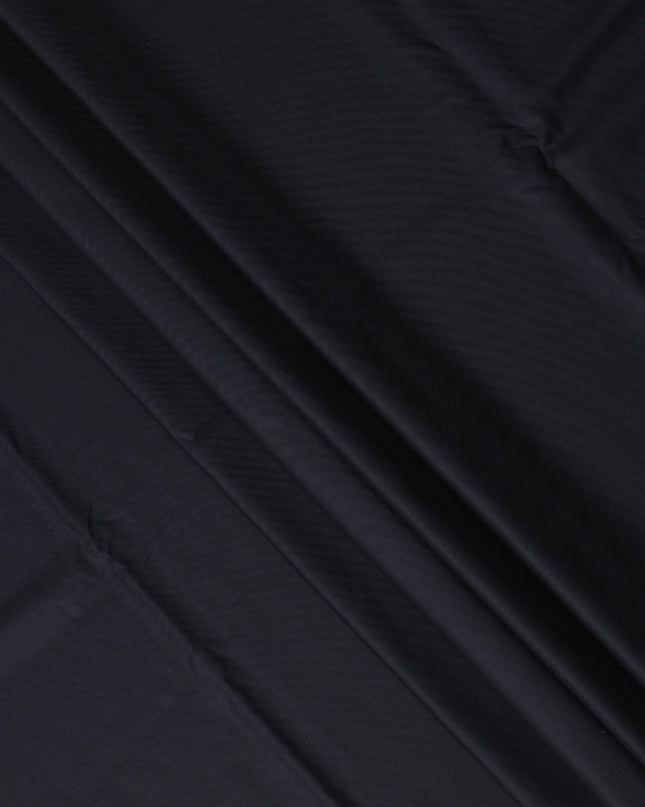 Midnight Black Loro Piana Super 170’s Extrafine Wool Italian Suiting Fabric, Width 150 Cms, Length 3.75 Mtrs, Made in Italy-D26054