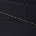 Midnight Black Loro Piana Super 170’s Extrafine Wool Italian Suiting Fabric, Width 150 Cms, Length 3.75 Mtrs, Made in Italy-D26054