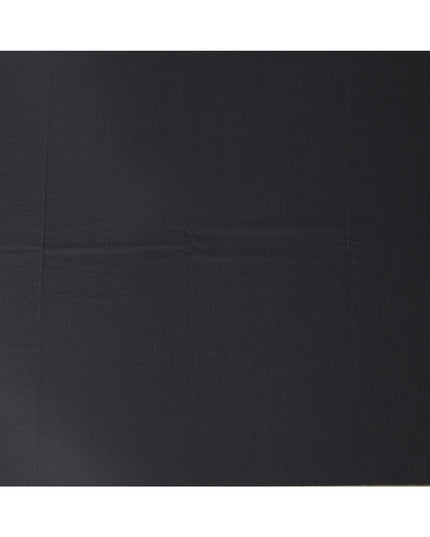 Charcoal Grey Loro Piana Super 170’s Wool & Silk Italian Suiting Fabric, Width 150 Cms, Length 3.75 Mtrs, Made in Italy-D26039