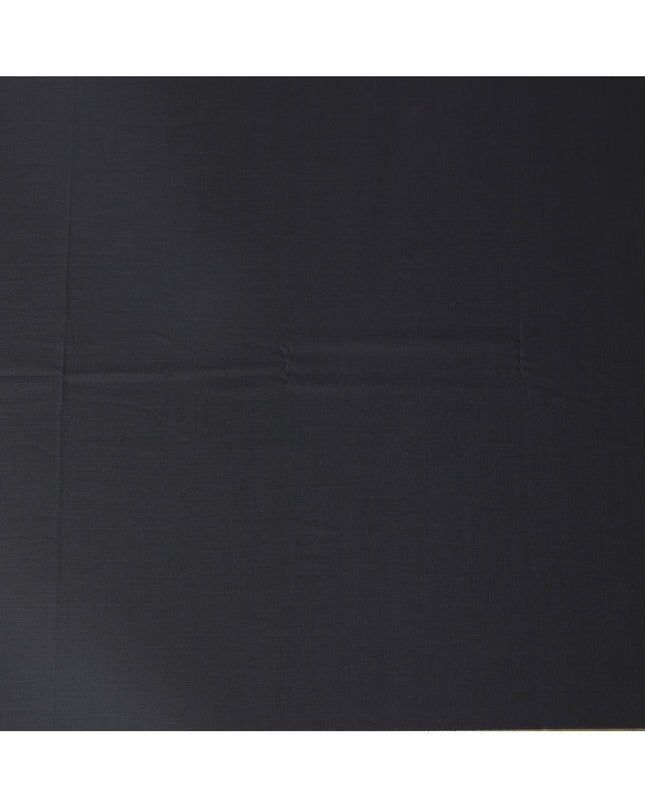 Charcoal Grey Loro Piana Super 170’s Wool & Silk Italian Suiting Fabric, Width 150 Cms, Length 3.75 Mtrs, Made in Italy-D26039