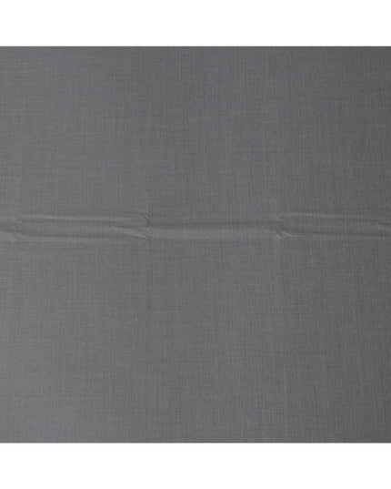 Steel Grey Loro Piana Super 170’s Wool & Silk Italian Suiting Fabric, Width 150 Cms, Length 3.75 Mtrs, Made in Italy-D26040
