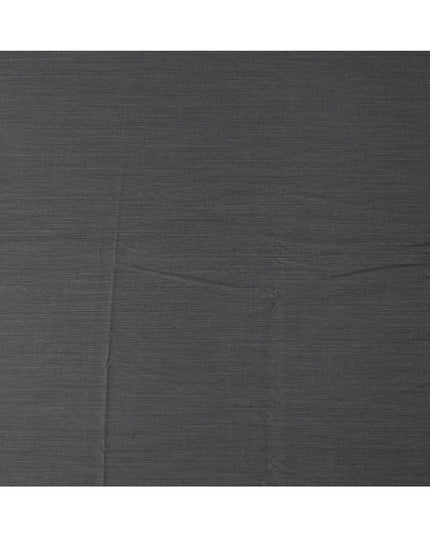 Charcoal Grey Loro Piana Super 200’s Merino Wool & Silk Italian Suiting Fabric, Width 150 Cms, Length 3.75 Mtrs, Made in Italy-D26045