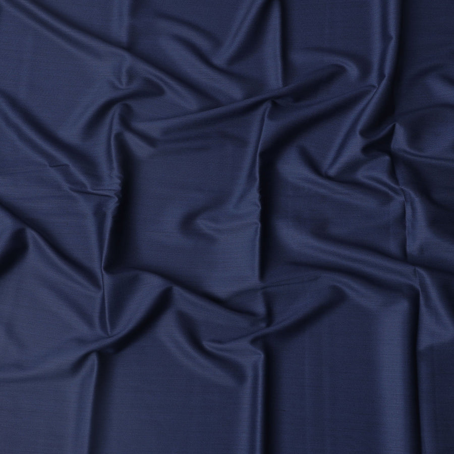 Royal Blue Loro Piana Super 200’s Merino Wool & Silk Italian Suiting Fabric, Width 150 Cms, Length 3.75 Mtrs, Made in Italy-D26043