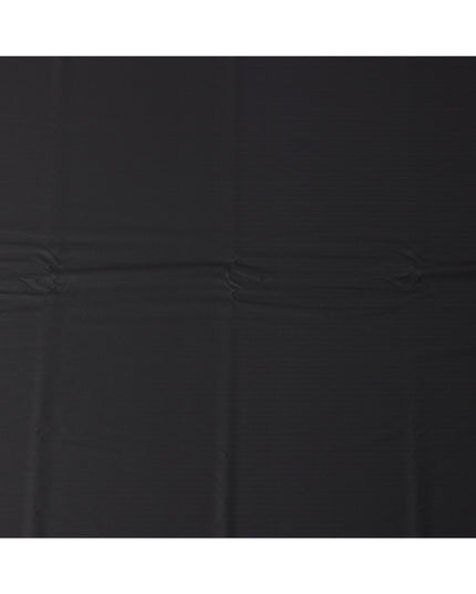 Jet Black Loro Piana Super 200’s Merino Wool & Silk Italian Suiting Fabric, Width 150 Cms, Length 3.75 Mtrs, Made in Italy-D26044